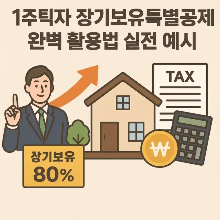 1주택자 장기보유특별공제 완벽 활용법 실전 예시
