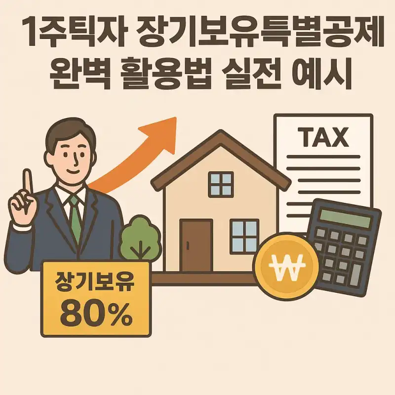 1주택자 장기보유특별공제 완벽 활용법 실전 예시