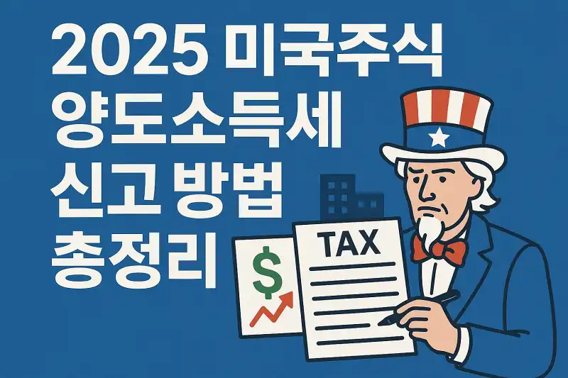 2025 미국주식 양도소득세 신고 방법 총정리