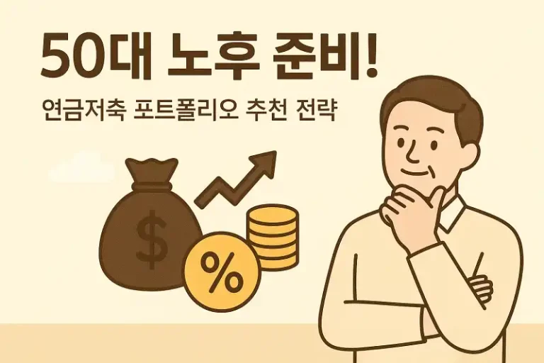 50대 노후 준비! 연금저축 포트폴리오 추천 전략