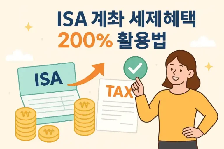 ISA 계좌 세제 혜택 200% 활용법