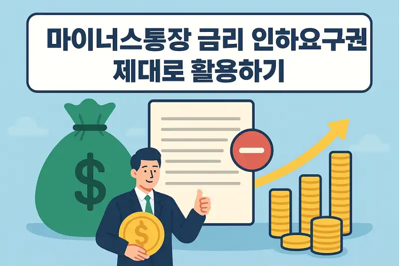 마이너스통장 금리 인하요구권 제대로 활용하기