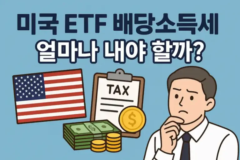 미국 ETF 배당소득세, 얼마나 내야 할까?