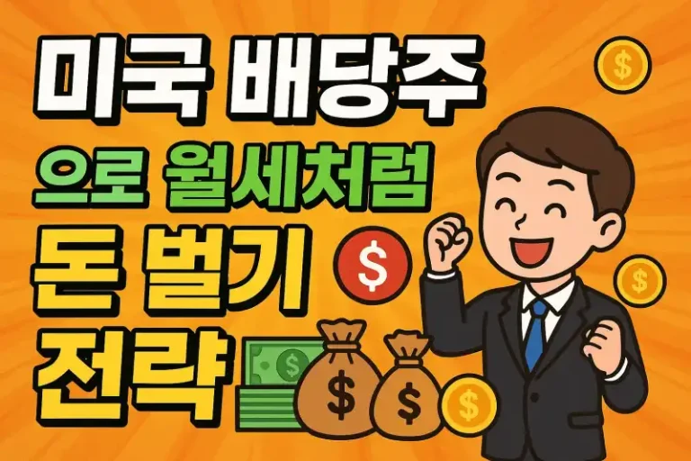 미국 배당주로 월세처럼 돈 벌기 전략