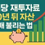 배당 재투자로 10년 뒤 자산 5배 불리는 법