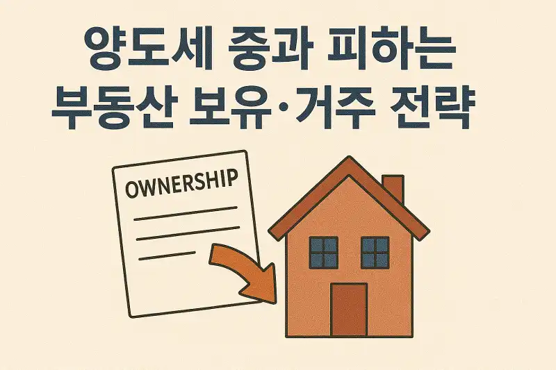 양도세 중과 피하는 부동산 보유·거주 전략