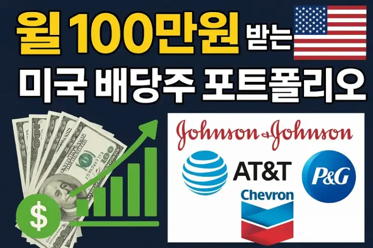 월 100만원 받는 미국 배당주 포트폴리오