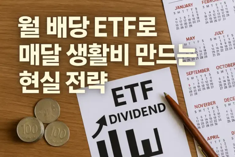월 배당 ETF로 매달 생활비 만드는 현실 전략