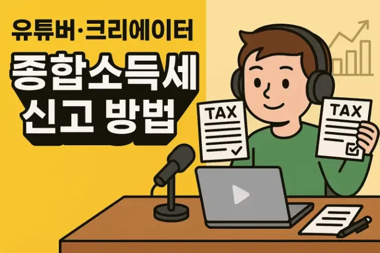 유튜버·크리에이터 종합소득세 신고 방법