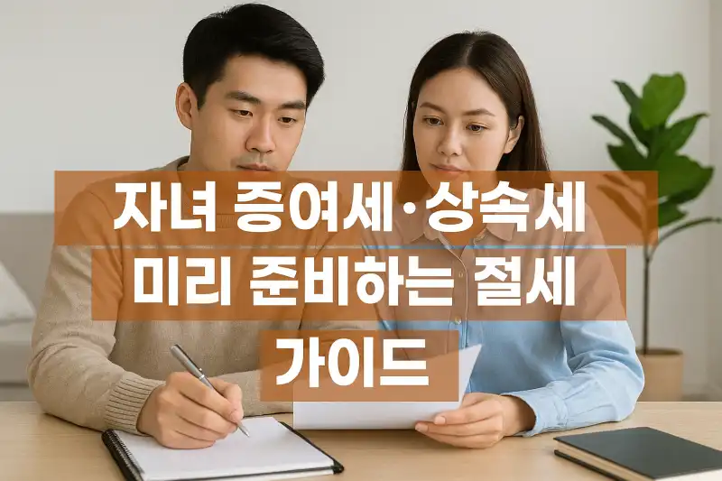 자녀 증여세·상속세 미리 준비하는 절세 가이드