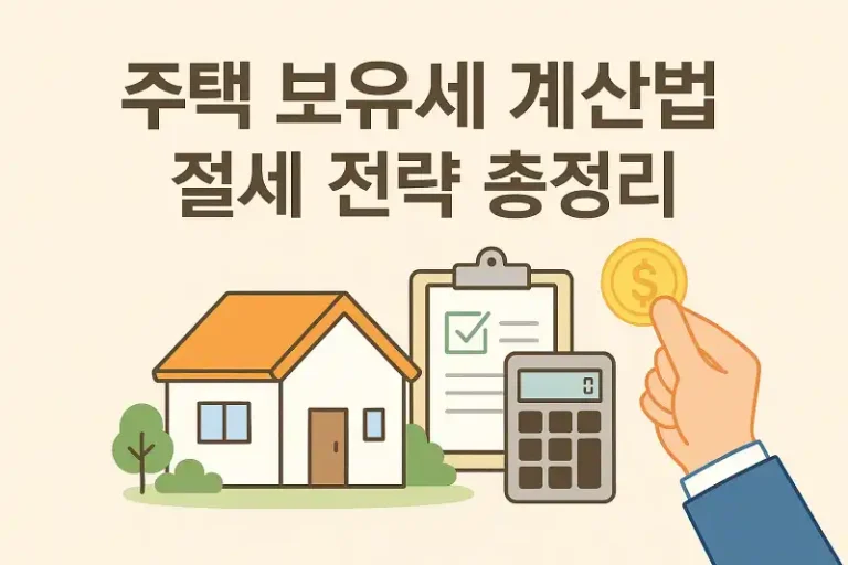 주택 보유세 계산법과 절세 전략 총정리
