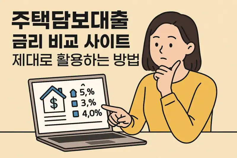 주택담보대출 금리 비교 사이트 제대로 활용하는 방법
