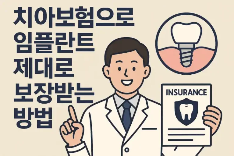 치아보험으로 임플란트 제대로 보장받는 방법