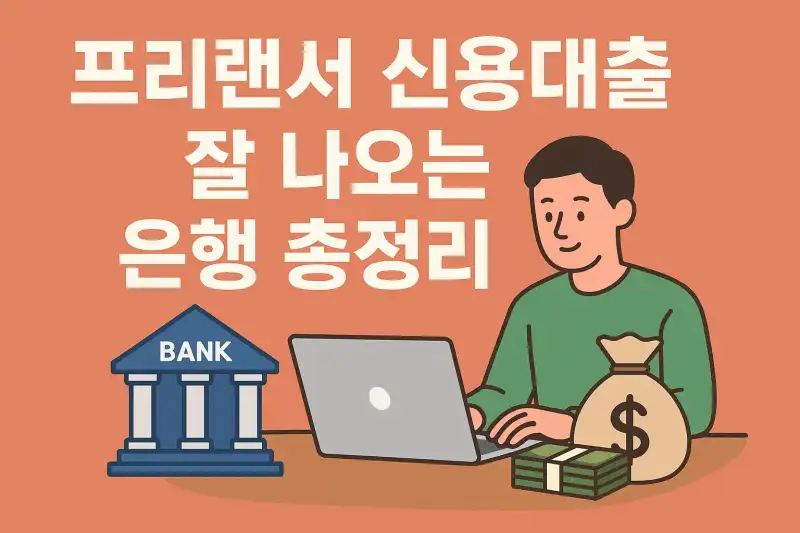 프리랜서 신용대출 잘 나오는 은행 총정리