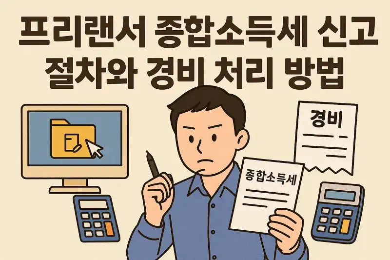 프리랜서 종합소득세 신고 절차와 경비 처리 방법