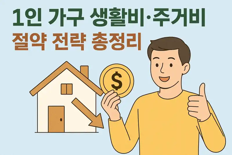 1인 가구 생활비·주거비 절약 전략 총정리