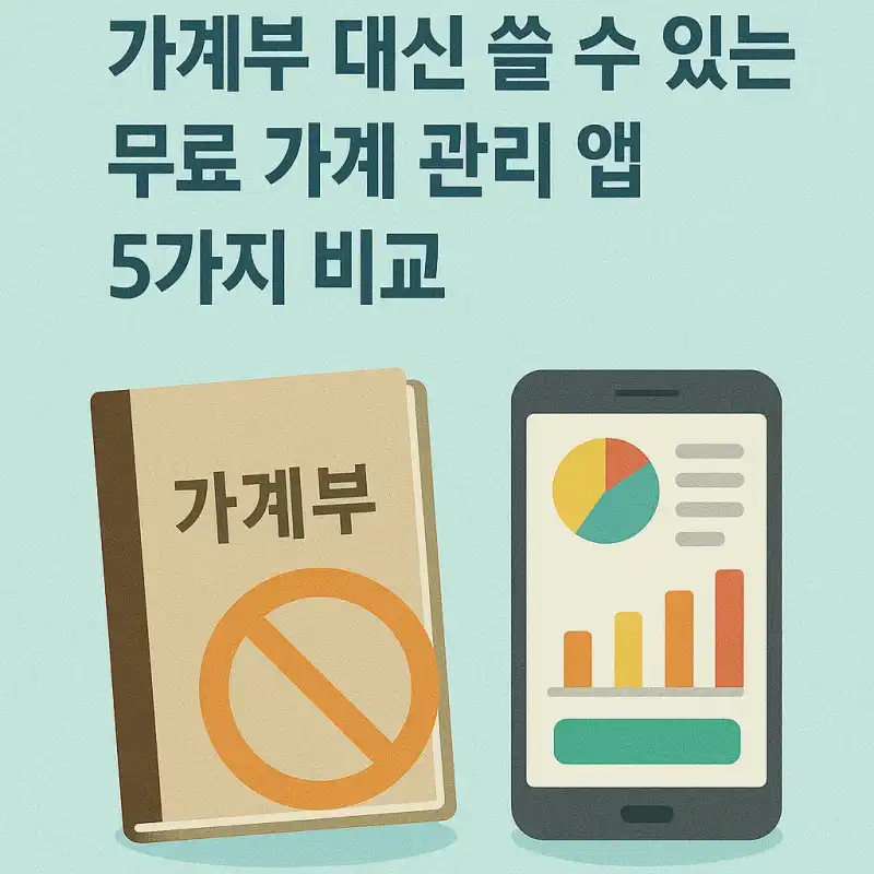 가계부 대신 쓸 수 있는 무료 가계 관리 앱 5가지 비교