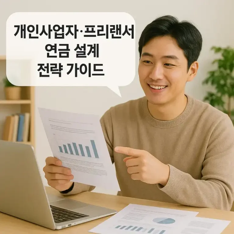 개인사업자·프리랜서 연금 설계 전략 가이드