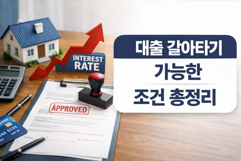 대출 갈아타기 가능한 조건 총정리