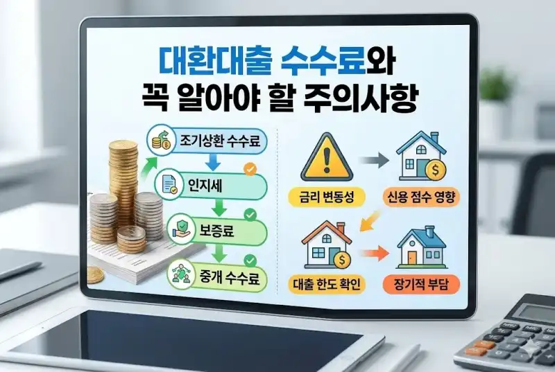 대환대출 수수료와 꼭 알아야 할 주의사항