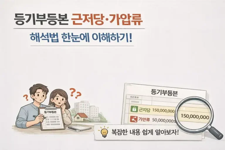 등기부등본 근저당·가압류 해석법 한눈에 이해하기!