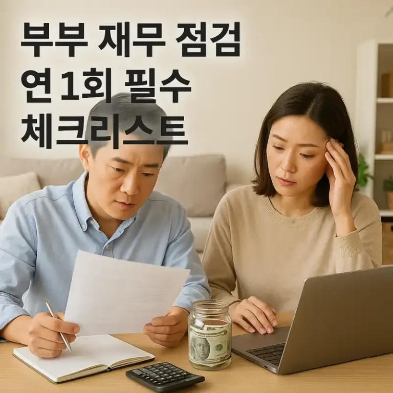 부부 재무 점검 연 1회 필수 체크리스트