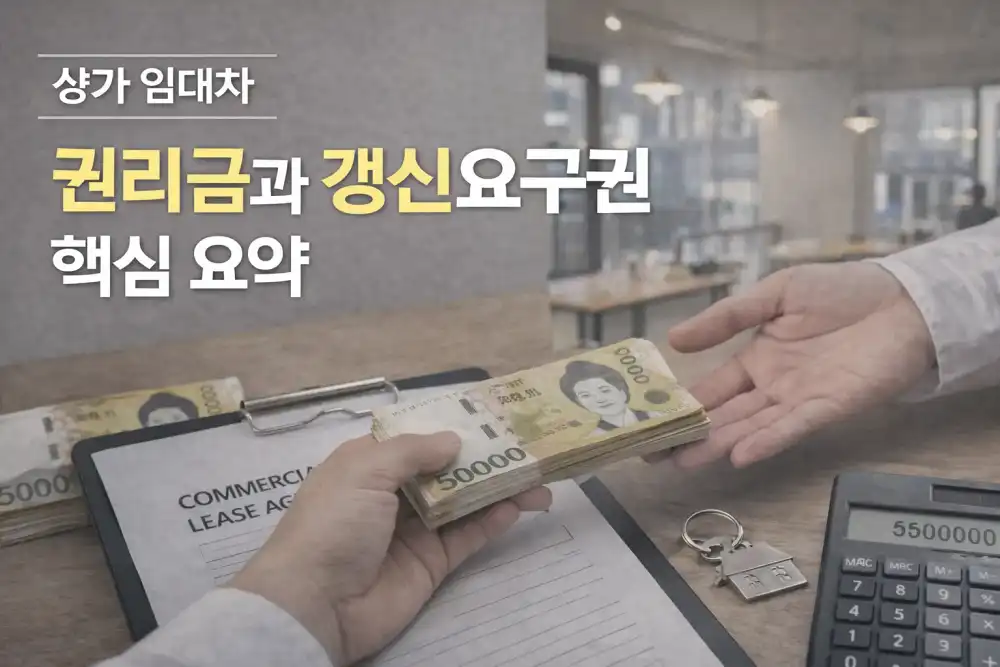 상가 임대차 권리금과 갱신요구권 핵심 요약