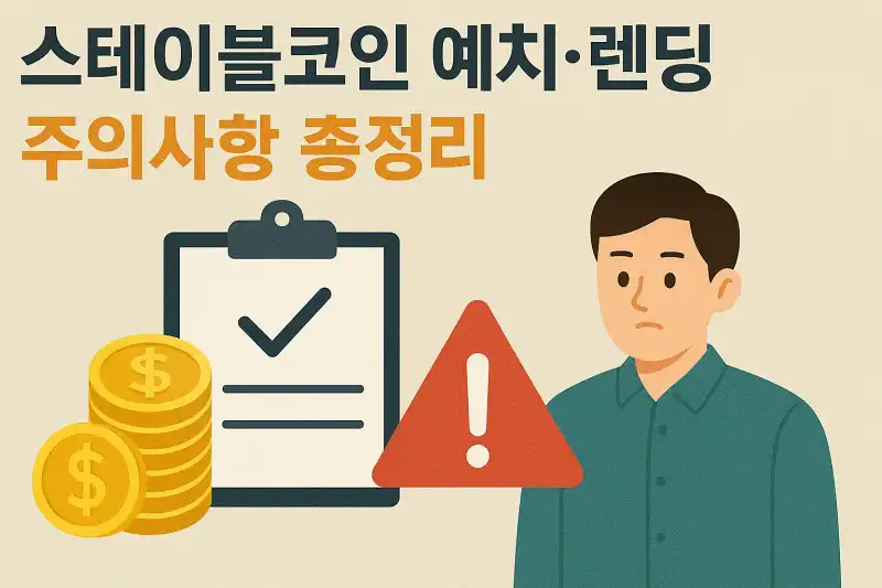스테이블코인 예치·렌딩 서비스 주의사항 총정리
