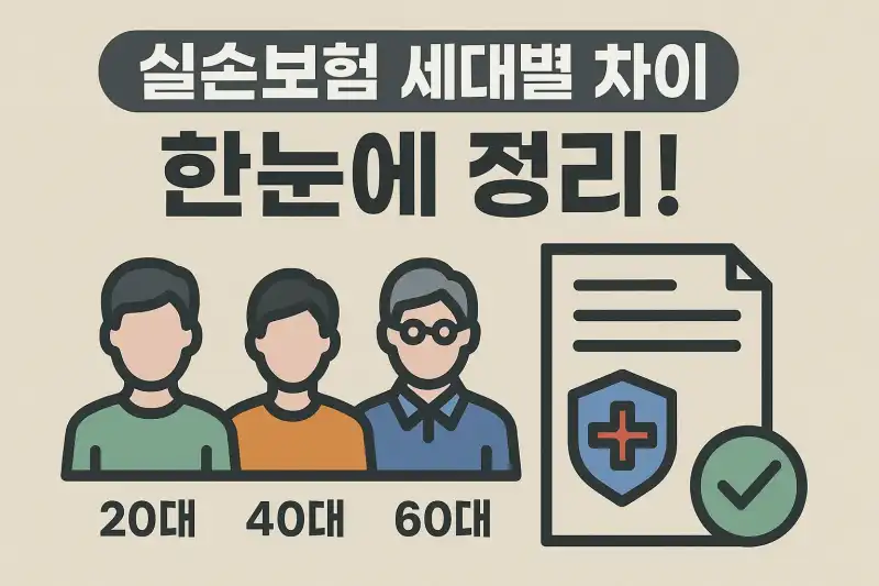 실손보험 세대별 차이 한눈에 정리!