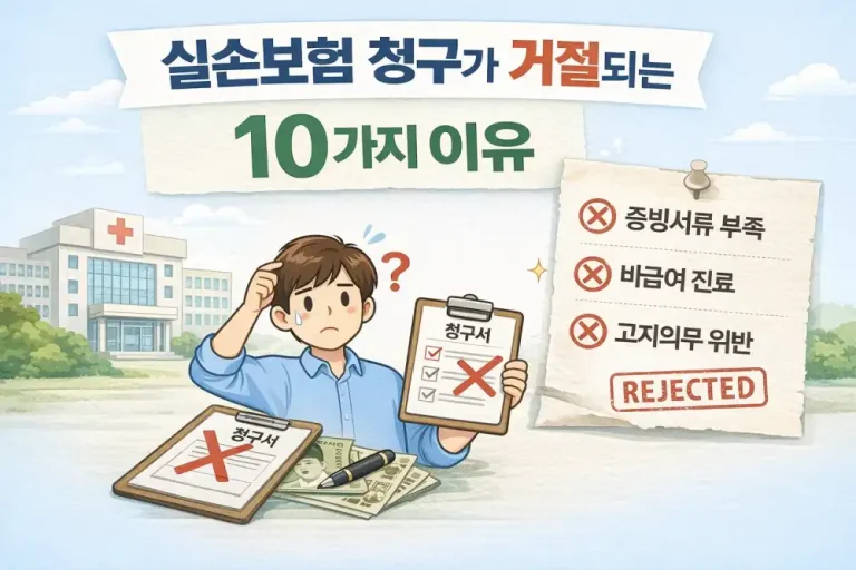 실손보험 청구가 거절되는 10가지 이유