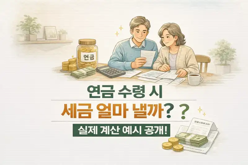 연금 수령 시 세금 얼마 낼까? 실제 계산 예시 공개!
