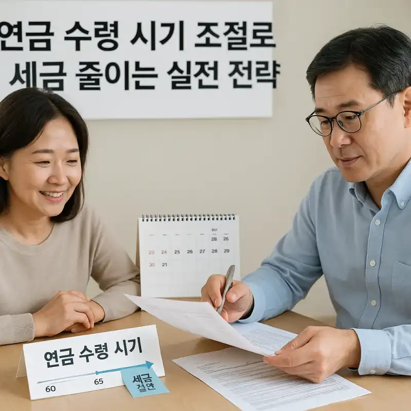 연금 수령 시기 조절로 세금 줄이는 실전 전략