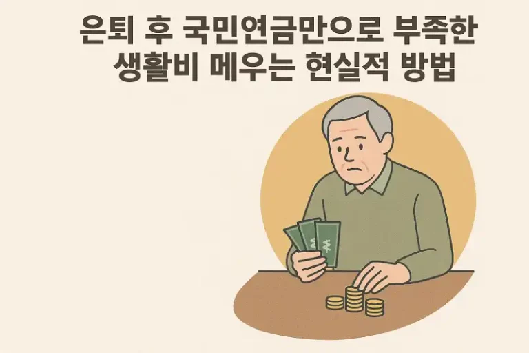 은퇴 후 국민연금만으로 부족한 생활비 메우는 현실적 방법