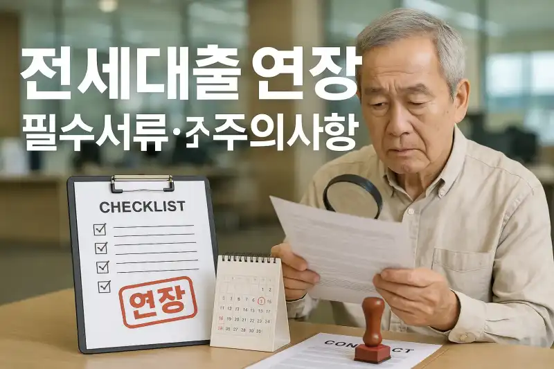 전세대출 연장할 때 꼭 알아야 할 서류와 주의사항