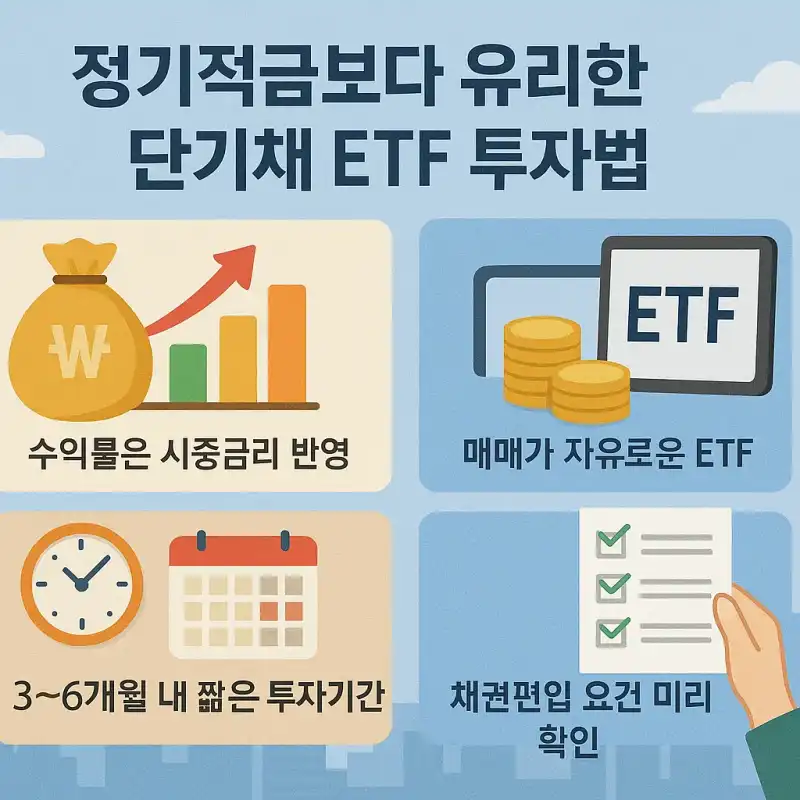 정기적금보다 유리한 단기채 ETF 투자법