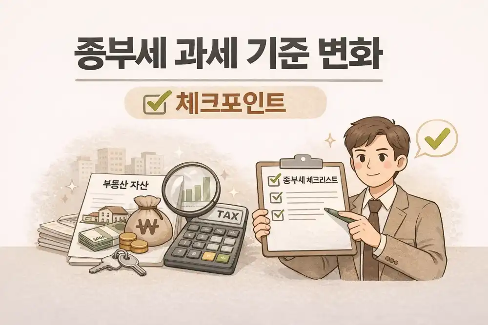종부세 과세 기준 변화 체크포인트
