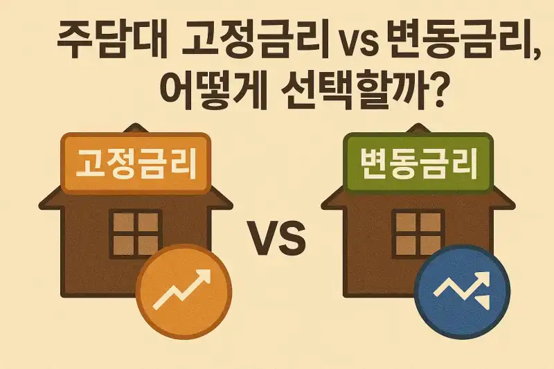 주담대 고정금리 vs 변동금리, 어떻게 선택할까?