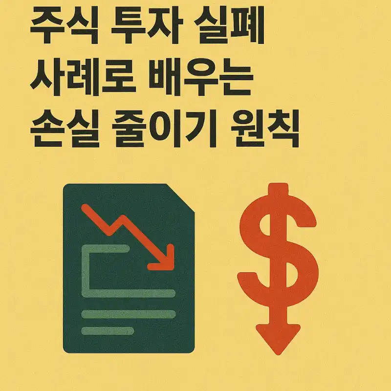 주식 투자 실패 사례로 배우는 손실 줄이기 원칙