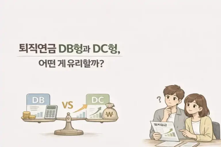 퇴직연금 DB형과 DC형, 어떤 게 유리할까?