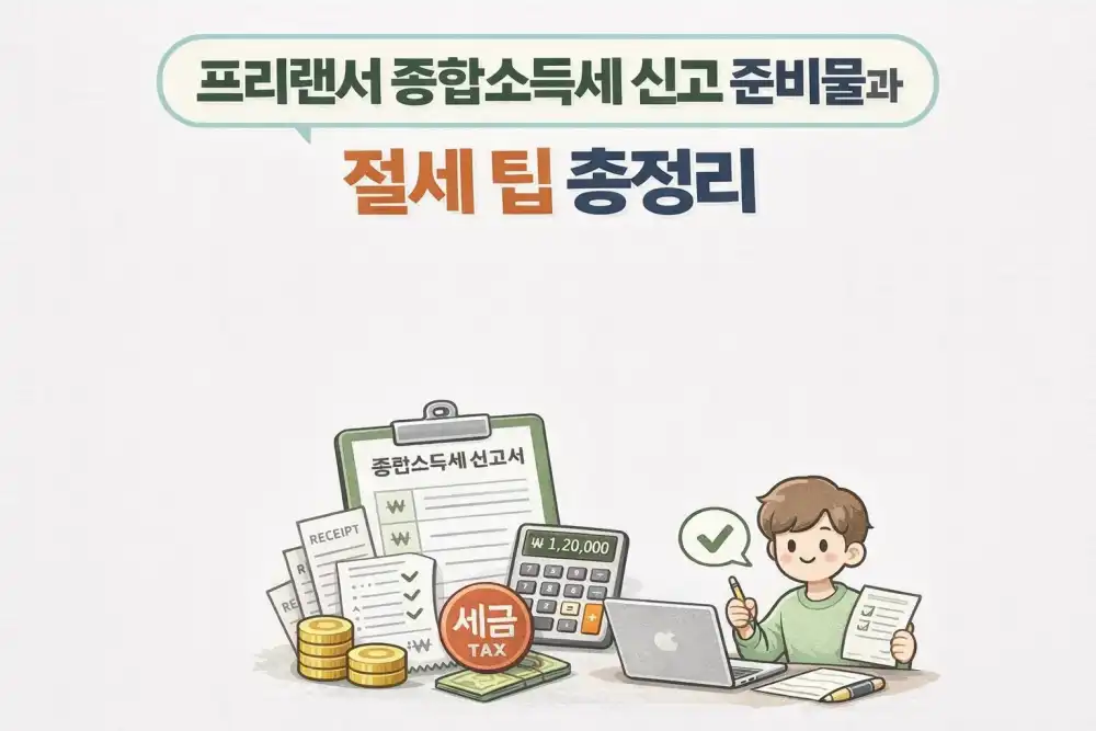 프리랜서 종합소득세 신고 준비물과 절세 팁 총정리