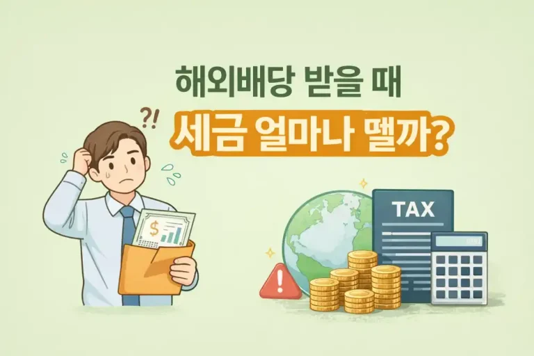 해외배당 받을 때 세금 얼마나 뗄까?