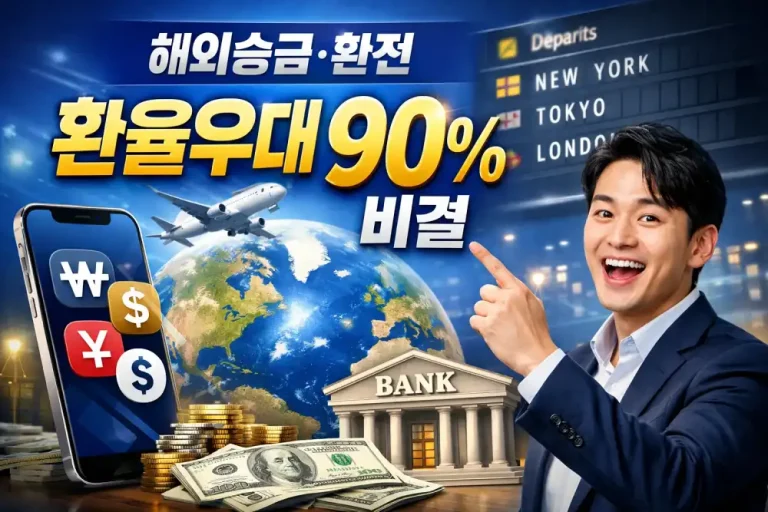 해외송금·환전 시 환율우대 90% 받는 비결