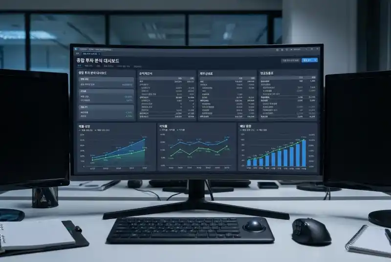 재무제표와 그래프 투자 분석 대시보드