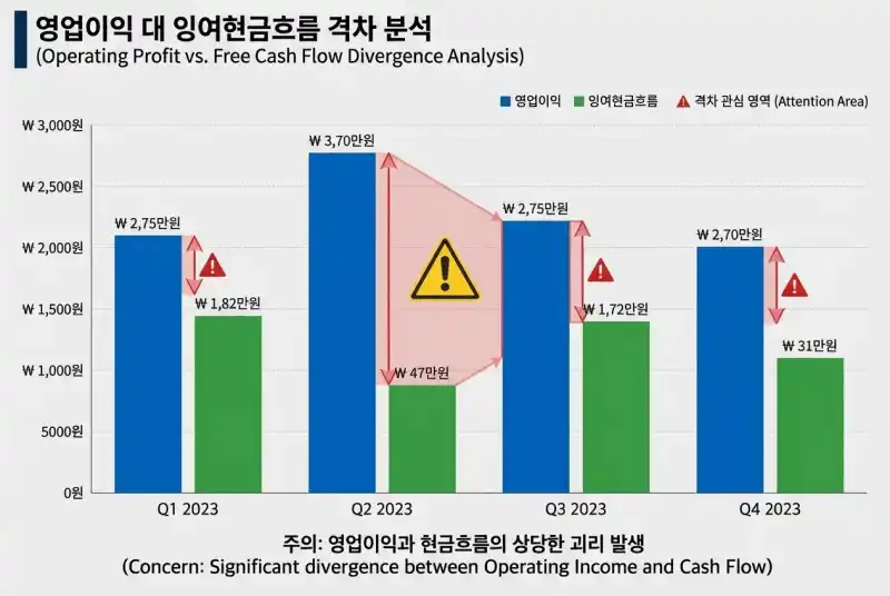 영업이익 vs 현금흐름 분석