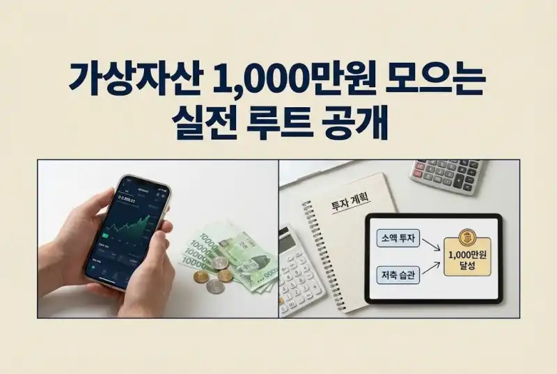 가상자산 1,000만원 모으는 실전 루트 공개