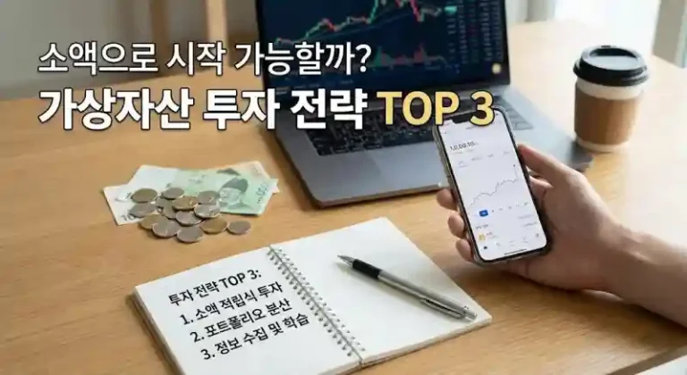 소액으로 시작 가능할까? 가상자산 투자 전략 TOP 3