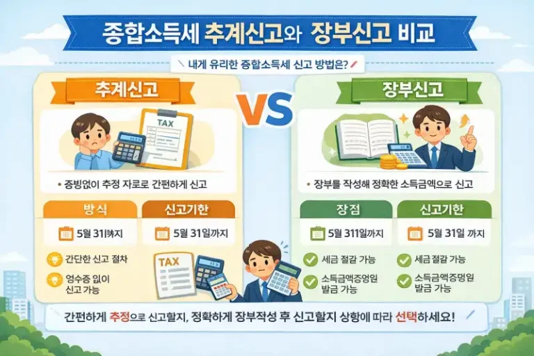 종합소득세 추계신고 조건