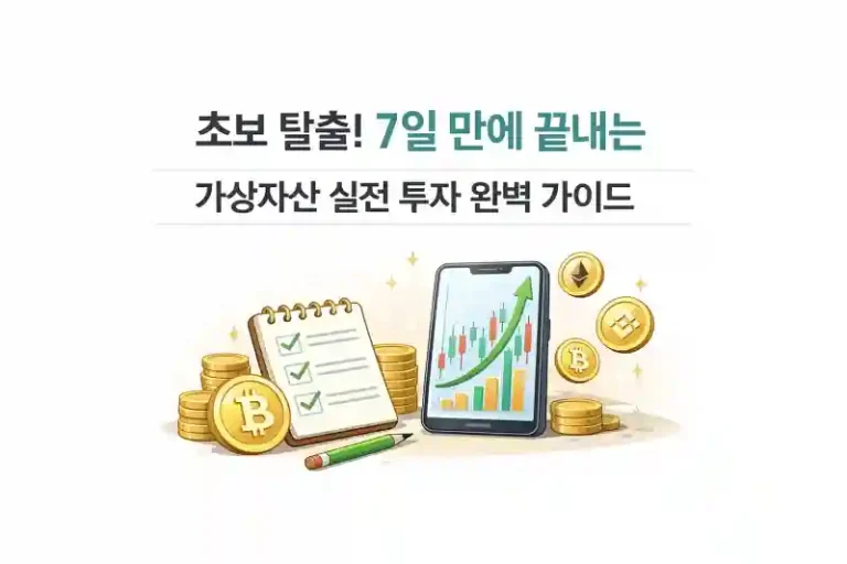초보 탈출! 7일 만에 끝내는 가상자산 실전 투자 완벽 가이드