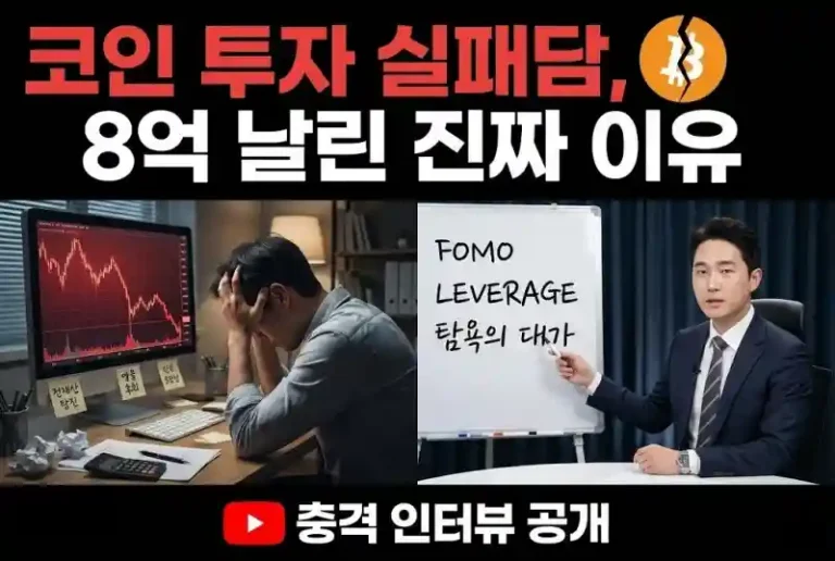 코인 투자 실패담, 8억 날린 진짜 이유