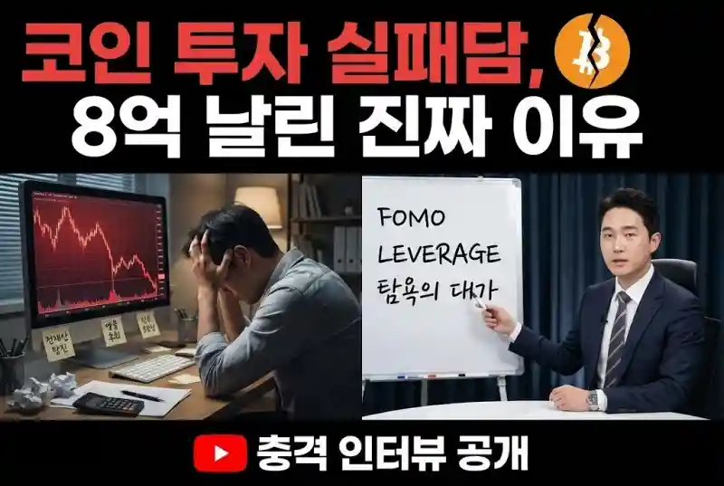 코인 투자 실패담, 8억 날린 진짜 이유